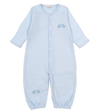 Kissy Rocking Horse Blue Stripe Converter Gown Set