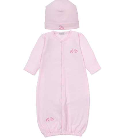 Kissy Rocking Horse Pink Stripe Converter Gown Set