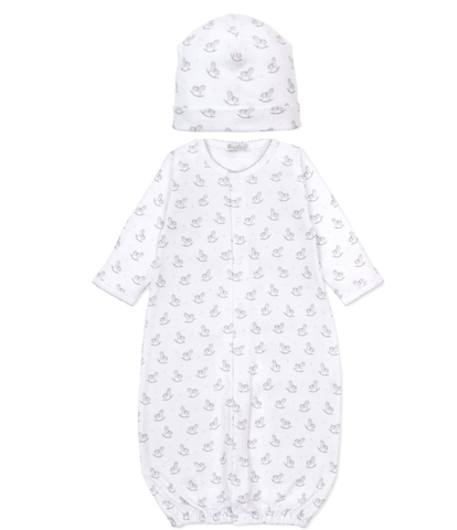 Kissy Rocking Horse Silver Converter Gown Set