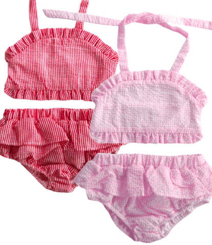 Seersucker 2pc Swimsuits