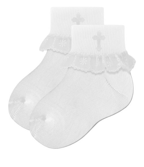 Piccolo Christening & Baptismal Socks-Girl