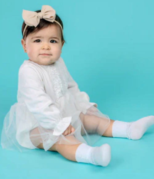 Piccolo Christening & Baptismal Socks-Girl