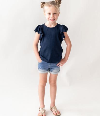 Girls' Stretch Denim Shorts