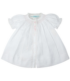 Girls Honeycomb Smocked Yoke Daygown, Newborn