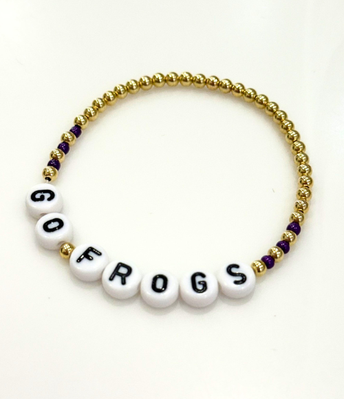 Collegiate 5mm Gold Beaded Bracelets