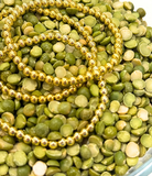 Gold 5mm Beaded Bracelet
