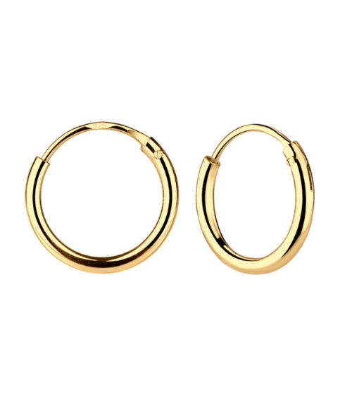Gold Hoop Earrings for Baby & Girls