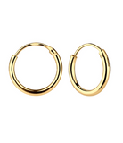 Gold Hoop Earrings for Baby & Girls