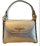 Leather Bee Handbag - multiple colors