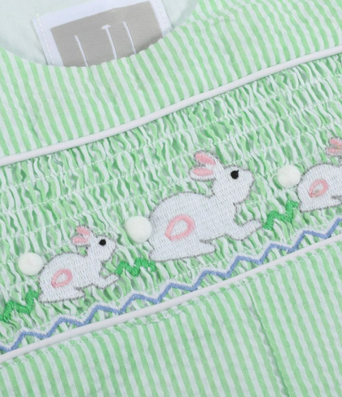 Seersucker Easter Smocked Jon Jon