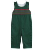 Mistletoe Smocked Overalls
