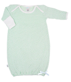 Paty Knit Baby Gown with Picot Trim