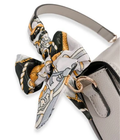 Grey Saddle Purse