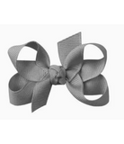 Grey Grosgrain Bow