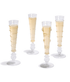 Hand Blown Champagne Flutes