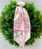 Happy Fiesta Embroidered Wreath Sash