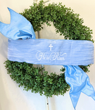 He Has Risen Rippled Velvet Banner