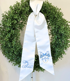 He Has Risen Satin Wreath Sash