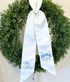 He Has Risen Satin Wreath Sash