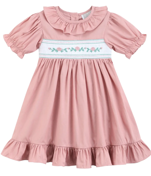 Heritage Rose Smocked Dress