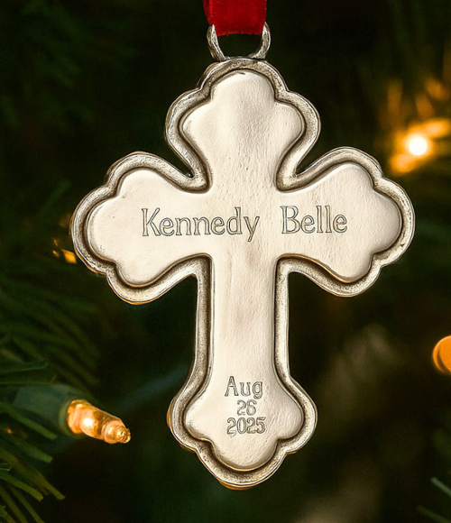 Heirloom Blessing Cross Ornament