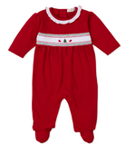 Kissy Holiday Medley Smocked Footie