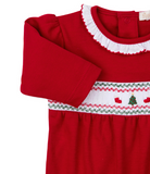 Kissy Holiday Medley Smocked Footie