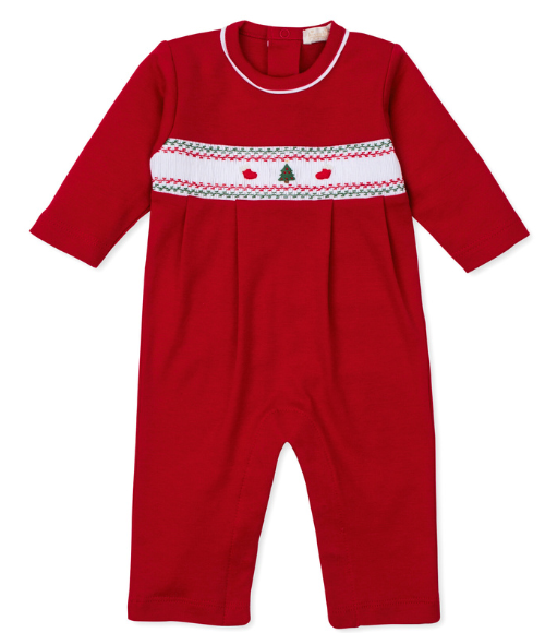 Kissy Holiday Medley Smocked Playsuit