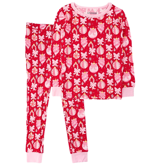 Red Holly Ornament LS Pajamas