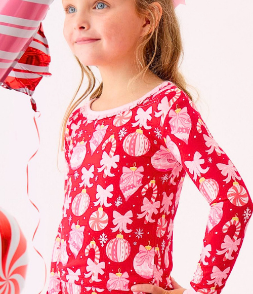 Red Holly Ornament LS Pajamas