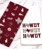 Texas A&M Howdy Tea Towels