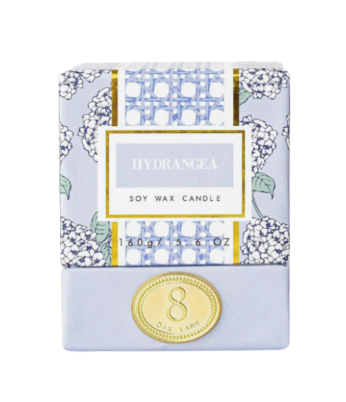 Hydrangea 5.6oz Soy Wax Candle