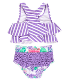 Hydrangea Flounce Bikini Swimsuit