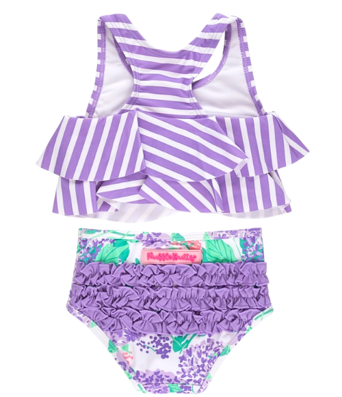 Hydrangea Flounce Bikini Swimsuit