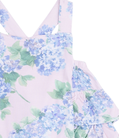 Hydrangeas Ruffle Sunsuit
