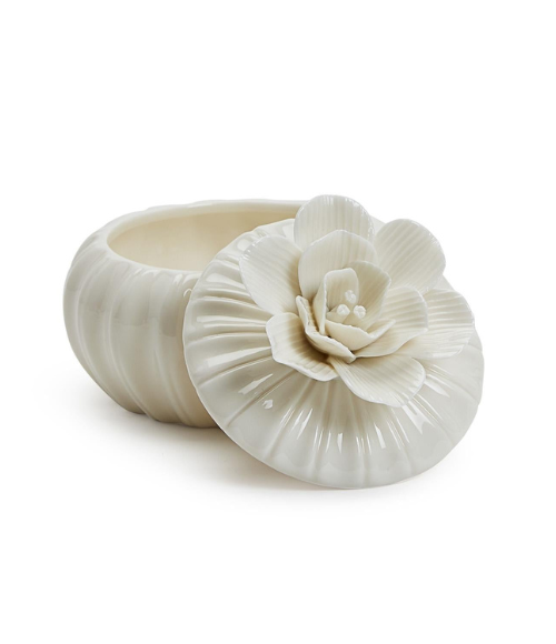 In Full Bloom Flower Trinket Box