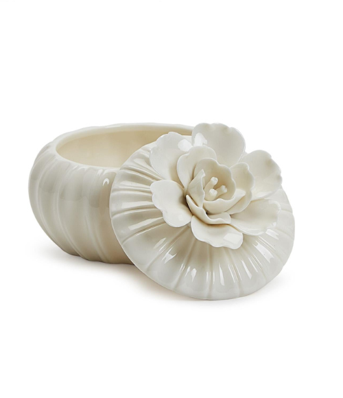 In Full Bloom Flower Trinket Box