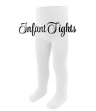 Infant Off White Woven Tights