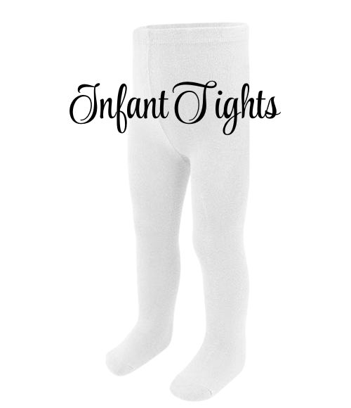 Infant Off White Woven Tights