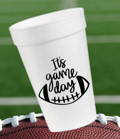 It's Game Day Styrofoam Cups