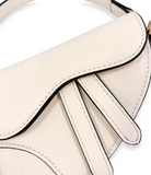 Ivory Saddle Purse