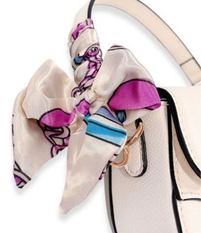 Ivory Saddle Purse
