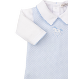Kissy Rocking Horse Blue Jacquard Set