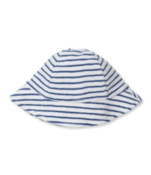 Kissy Blue Stripe Terry Sunhat, Large