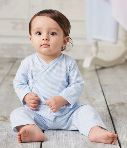 Kissy Blue Stripe Cross Tee & Pant Set