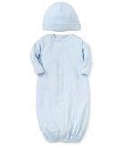Kissy Blue/White Dots Converter Gown Set