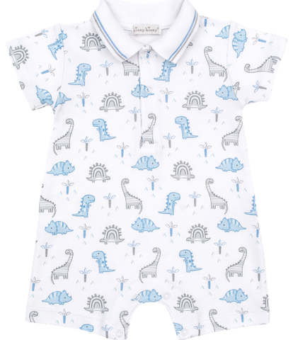 Kissy Dinosaur Delight Polo Playsuit