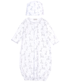 Kissy Just Giraffes Silver Converter Gown Set