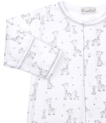Kissy Just Giraffes Silver Converter Gown Set