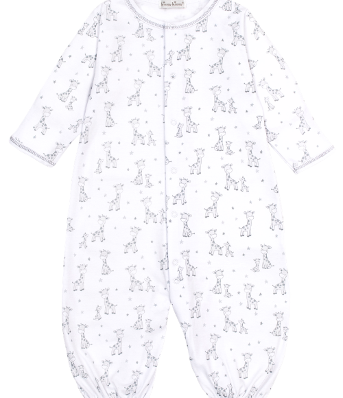Kissy Just Giraffes Silver Converter Gown Set